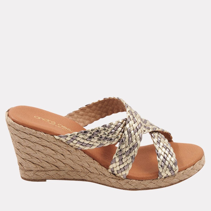 The Original Espadrille® Andre Assous | Nedra Espadrille Wedge Metallic-Multi