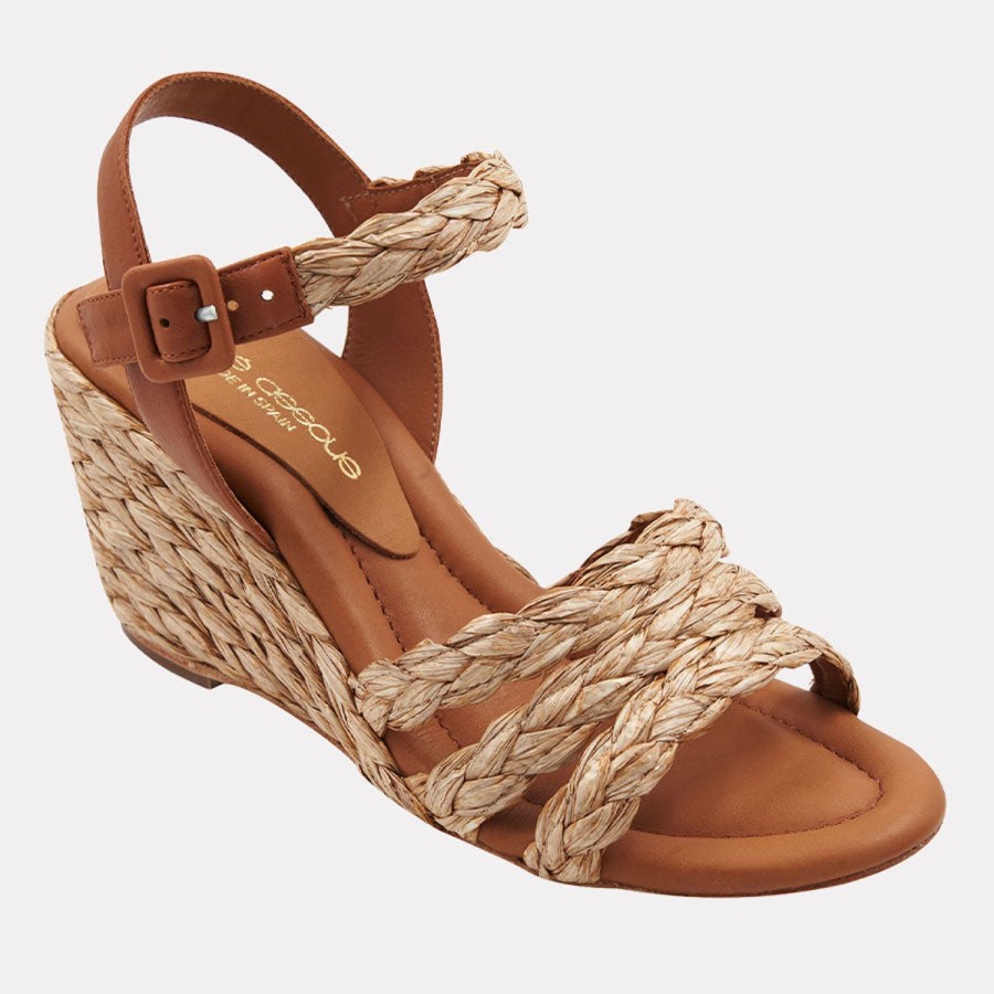 The Original Espadrille® Andre Assous | Milena Espadrille Wedge Natural-Tan