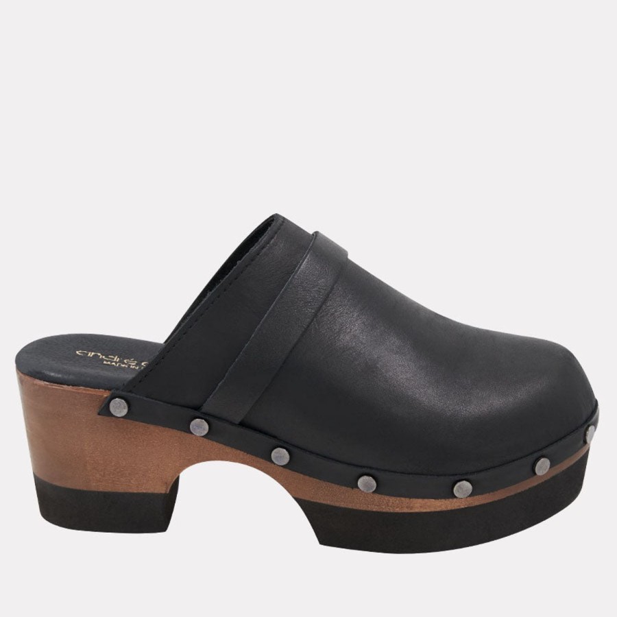 Clogs & Mules Andre Assous | Olivia Leather Clog Black