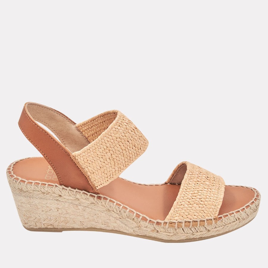 The Original Espadrille® Andre Assous | Aviana Espadrille Wedge Dark-Natural