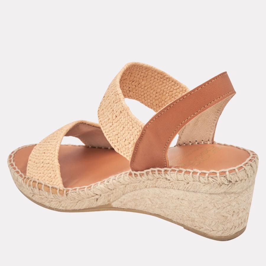 The Original Espadrille® Andre Assous | Aviana Espadrille Wedge Dark-Natural