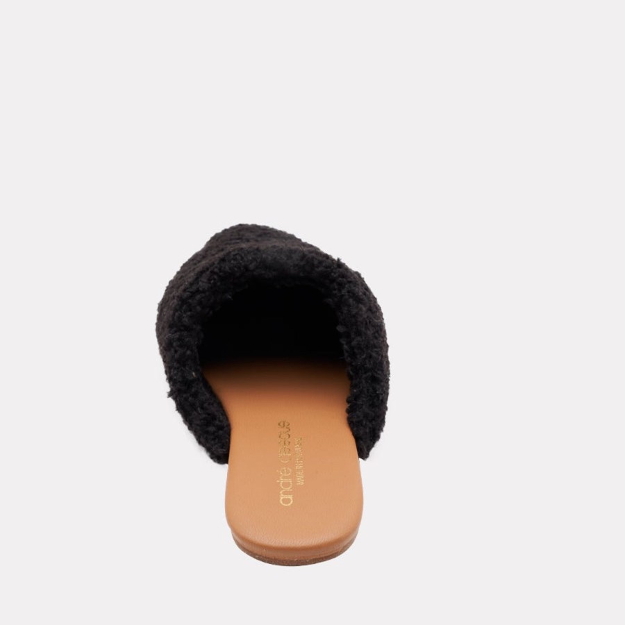 Featherweights Andre Assous | Tiana Faux Featherweights Slipper Black