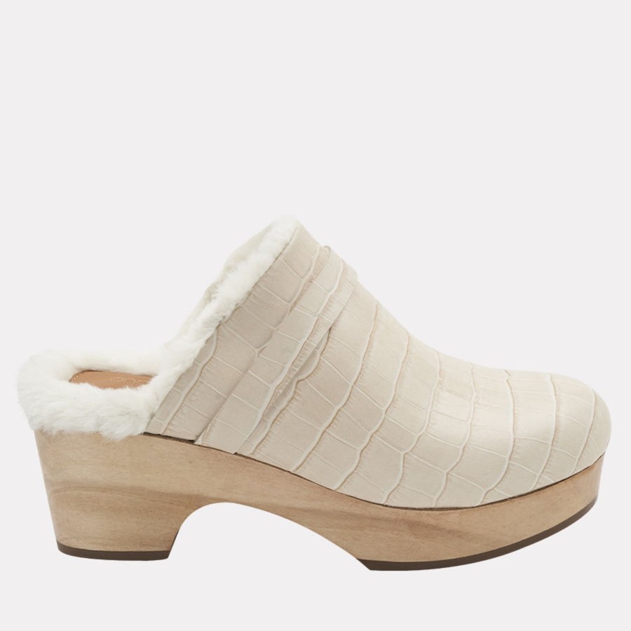 Clogs & Mules Andre Assous | Sofi Faux Clog Ivory-Croc