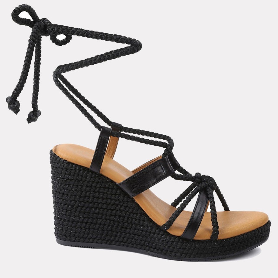 Wedges Andre Assous | Ash Silk Wedge Black