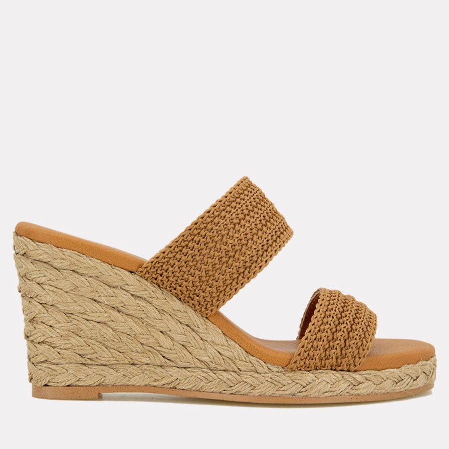 The Original Espadrille® Andre Assous | Nubia Espadrille Wedge Cuero