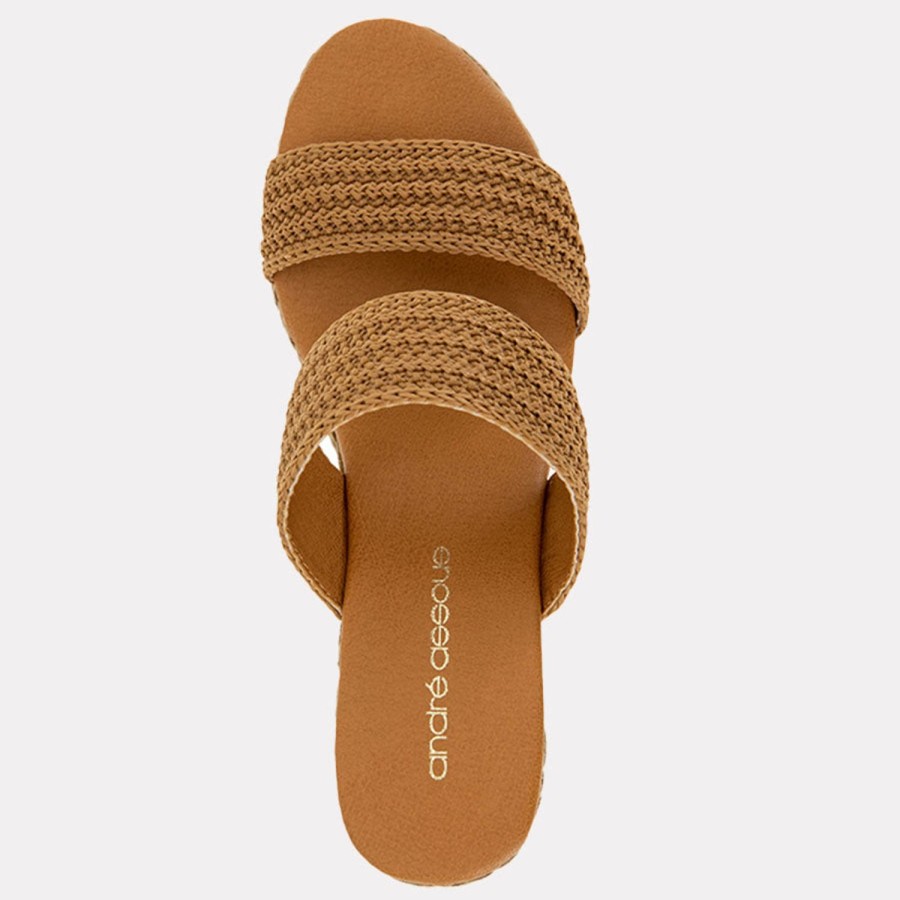 The Original Espadrille® Andre Assous | Nubia Espadrille Wedge Cuero