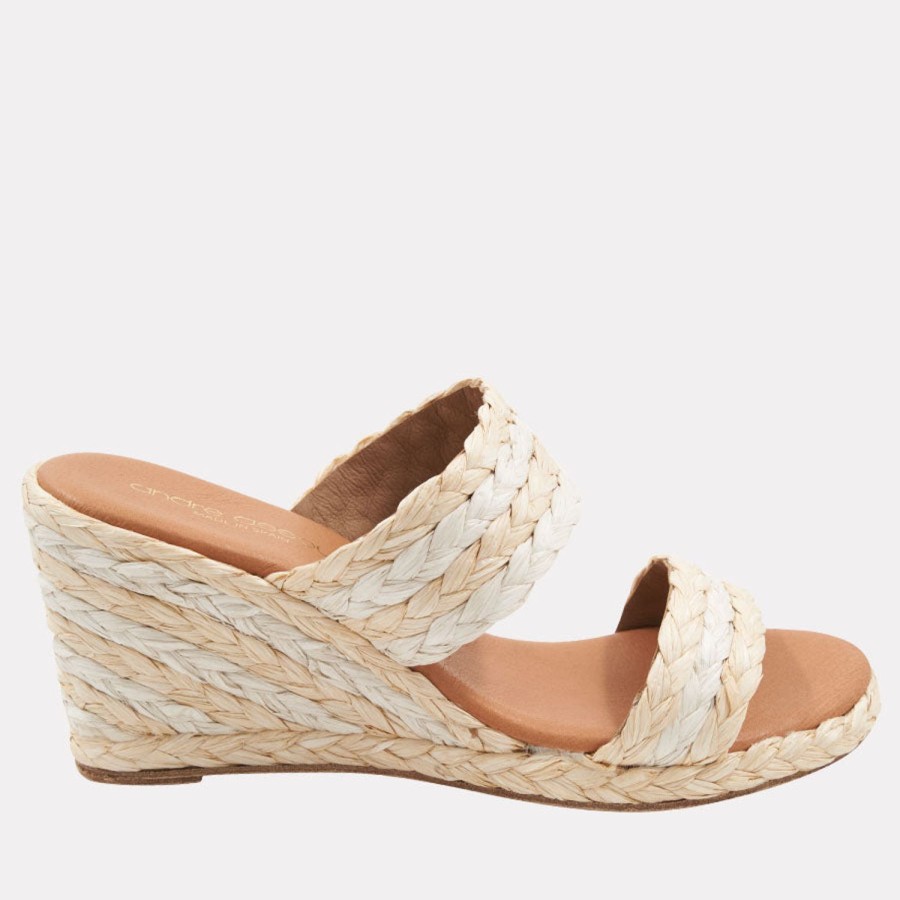 The Original Espadrille® Andre Assous | Nolita Sc Espadrille Wedge Beige-Multi