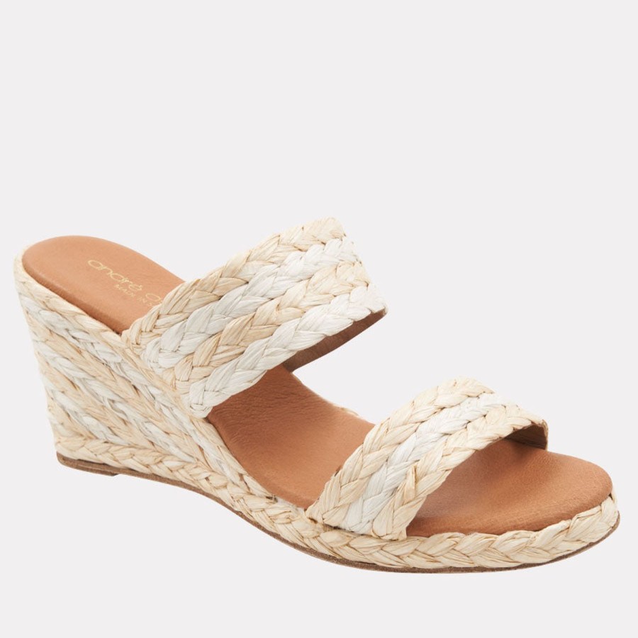 The Original Espadrille® Andre Assous | Nolita Sc Espadrille Wedge Beige-Multi