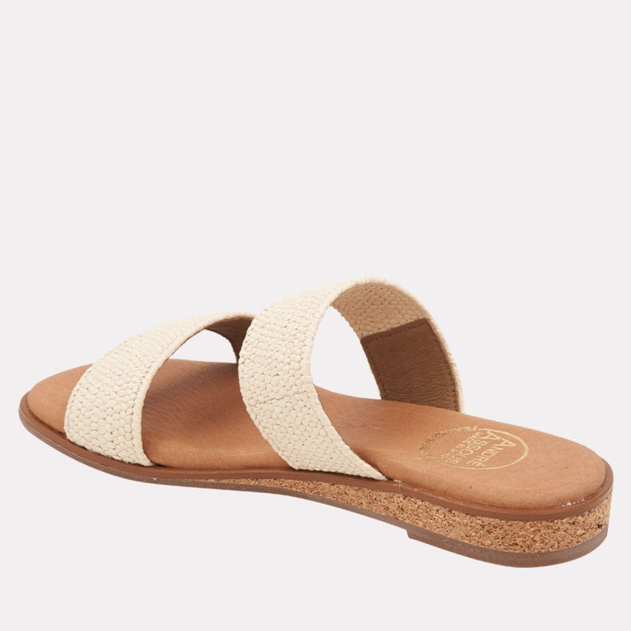 Featherweights Andre Assous | Galia Stretch Raffia Featherweights Sandal Natural-Stretch-Raffia