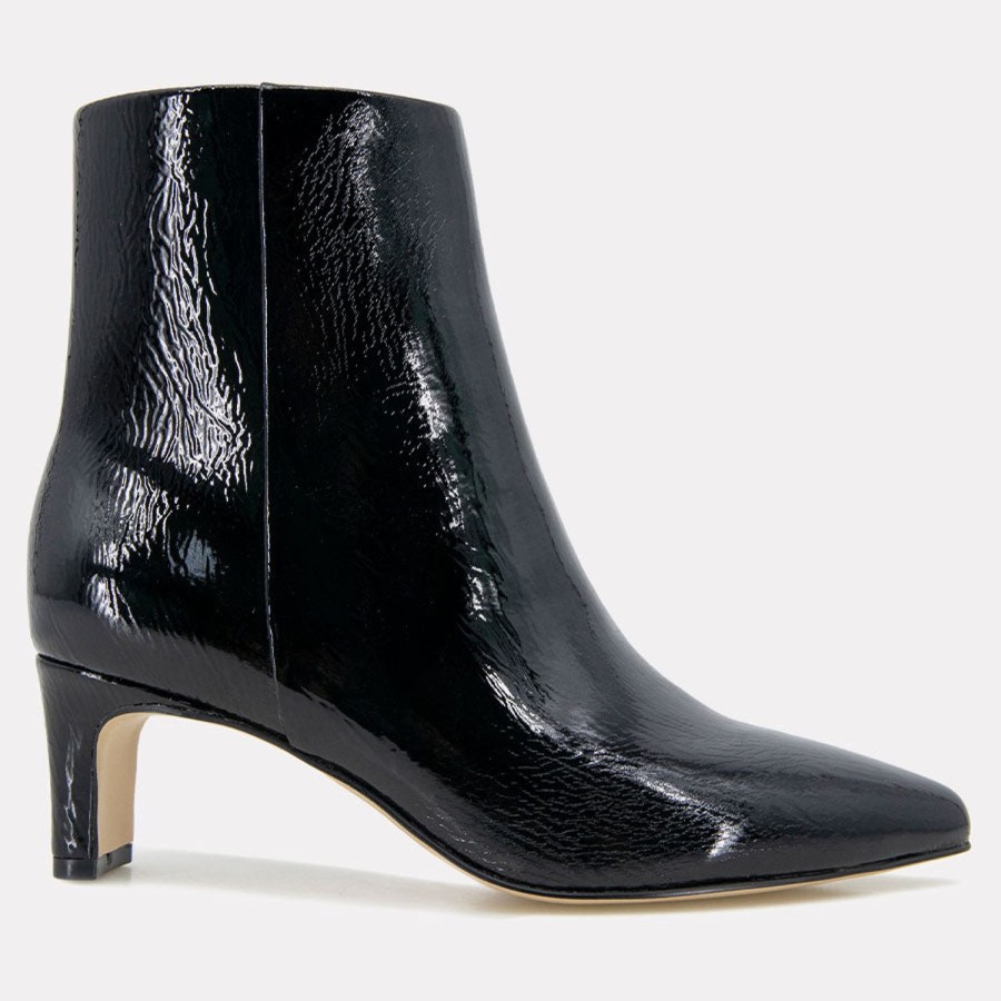 Heels Andre Assous | Winter Patent Leather Boot Black-Patent