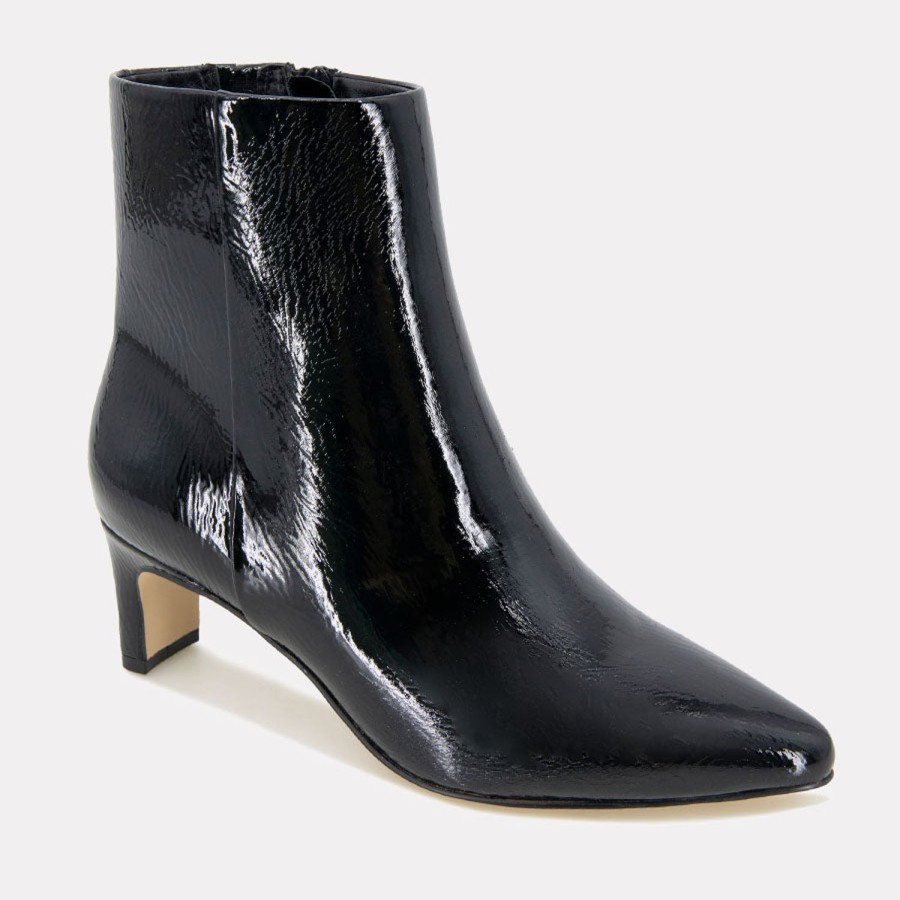 Heels Andre Assous | Winter Patent Leather Boot Black-Patent