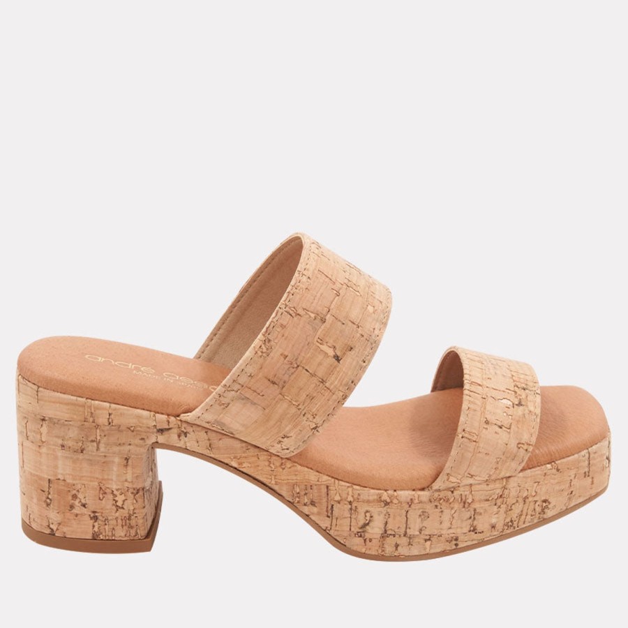 Heels Andre Assous | Cairo Cork Heel Natural