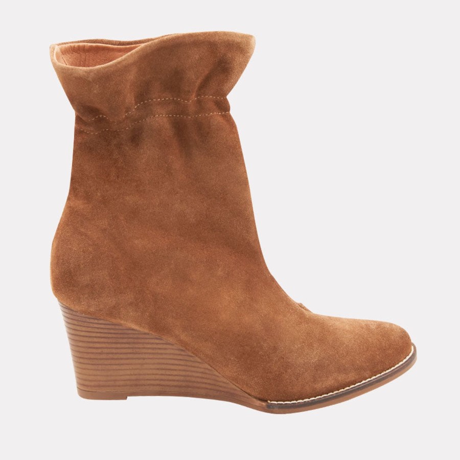 Boots Andre Assous | Sunny Suede Boot Cognac-Suede