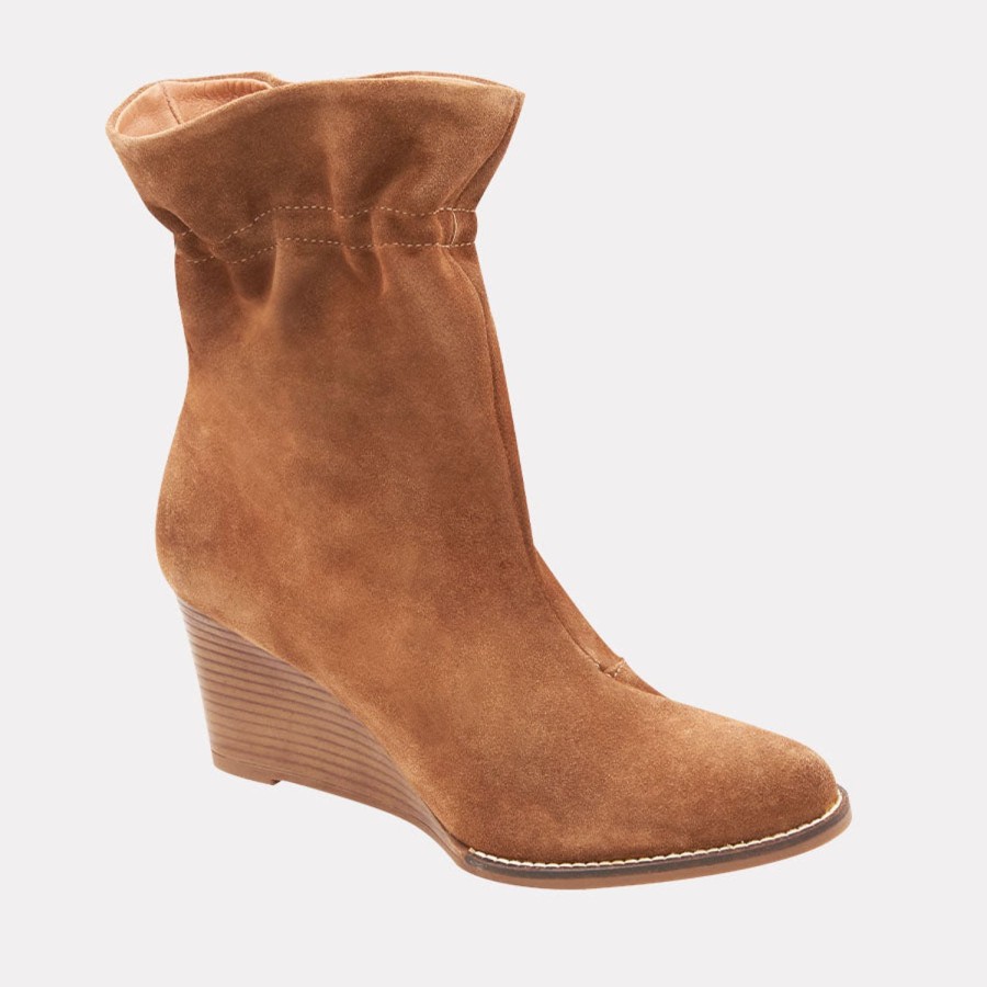 Boots Andre Assous | Sunny Suede Boot Cognac-Suede