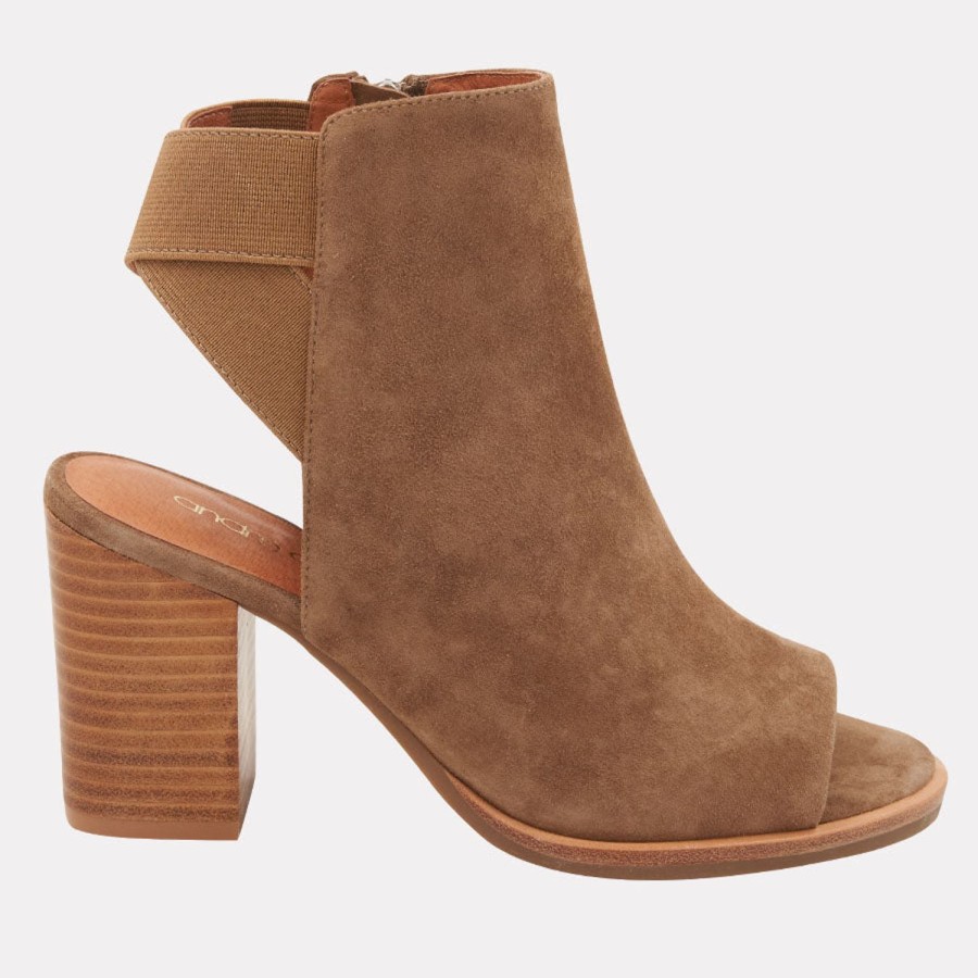 Heels Andre Assous | Zazie Suede Boot Cognac-Suede