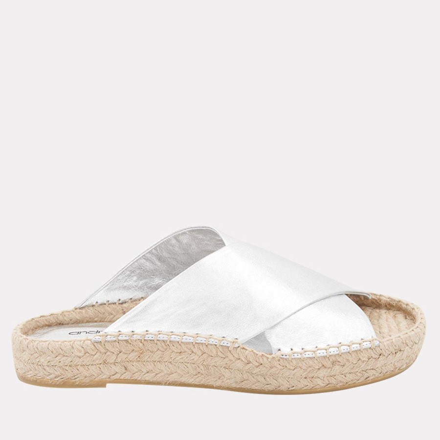 The Original Espadrille® Andre Assous | Estelle Espadrille Sandal Silver