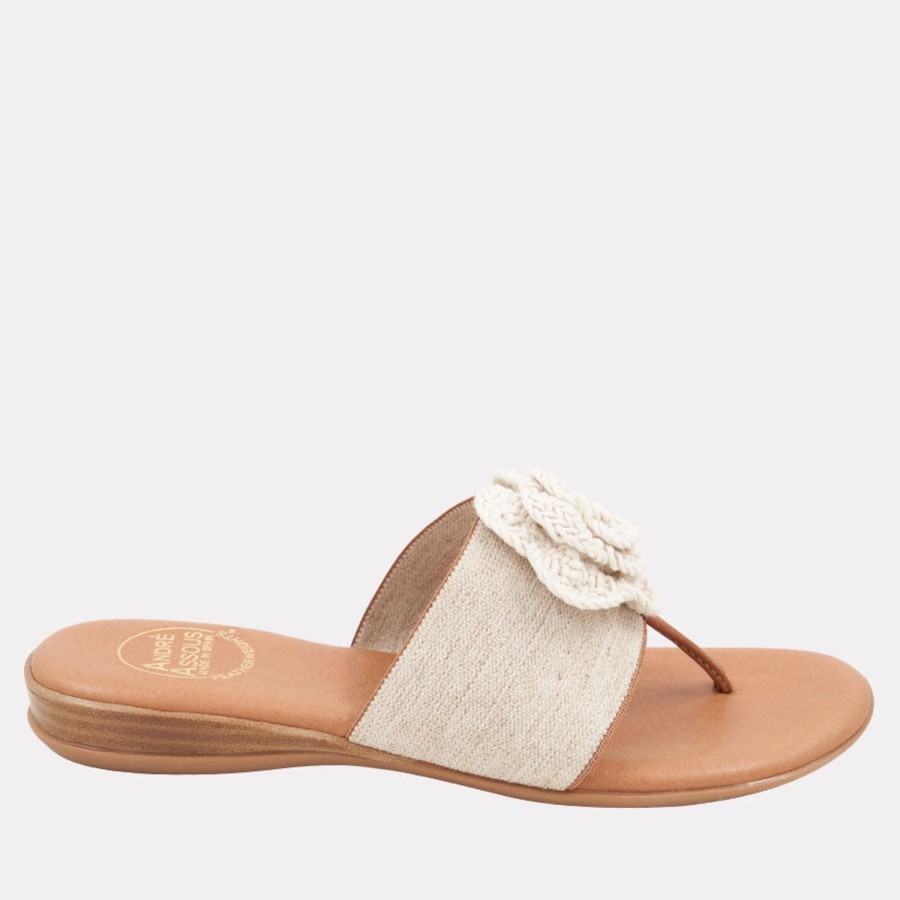 Featherweights Andre Assous | Nara Featherweights Sandal Beige-Linen