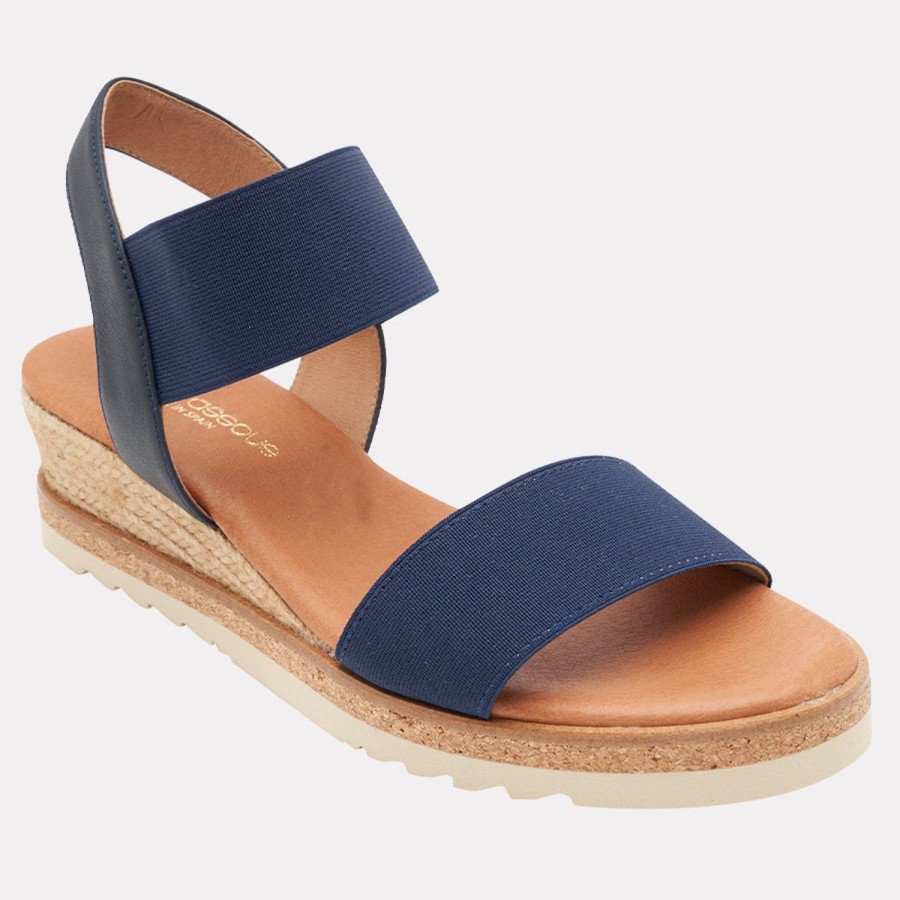 The Original Espadrille® Andre Assous | Neveah Wedge Navy