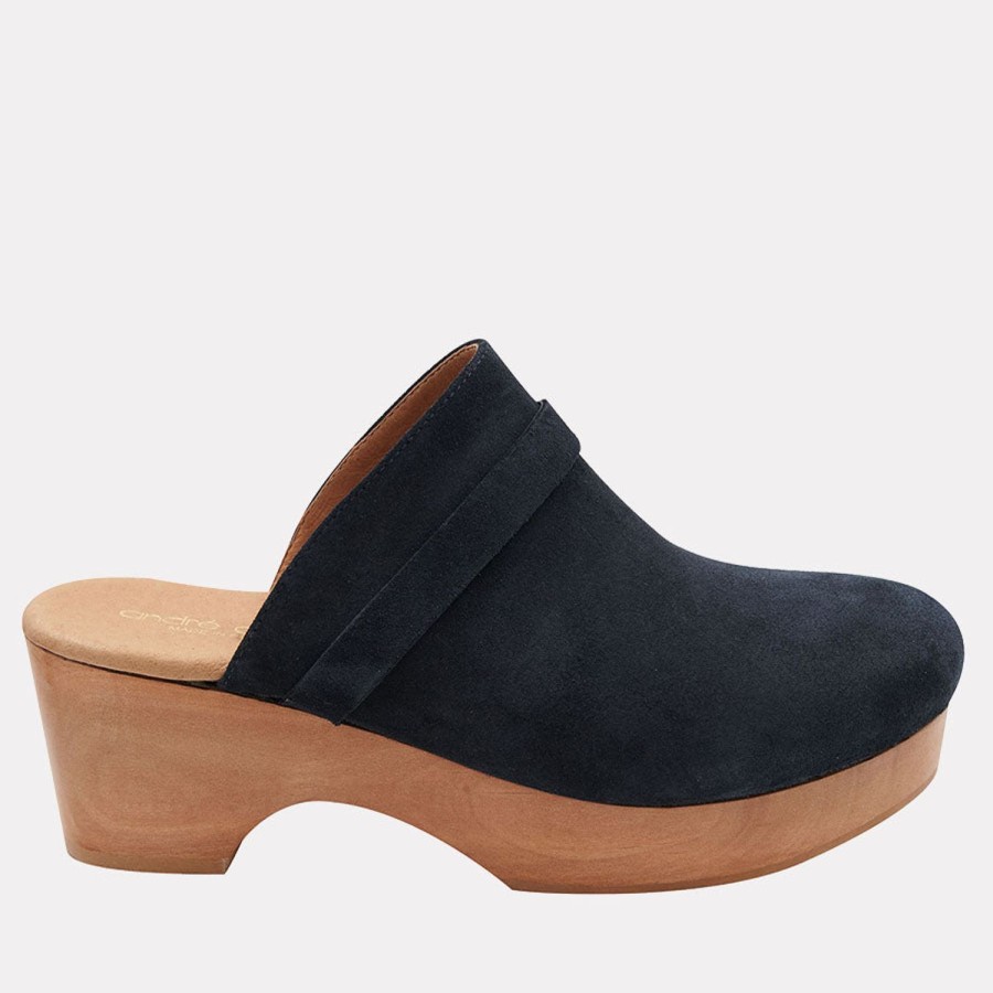 Clogs & Mules Andre Assous | Sofi Suede Clog Navy