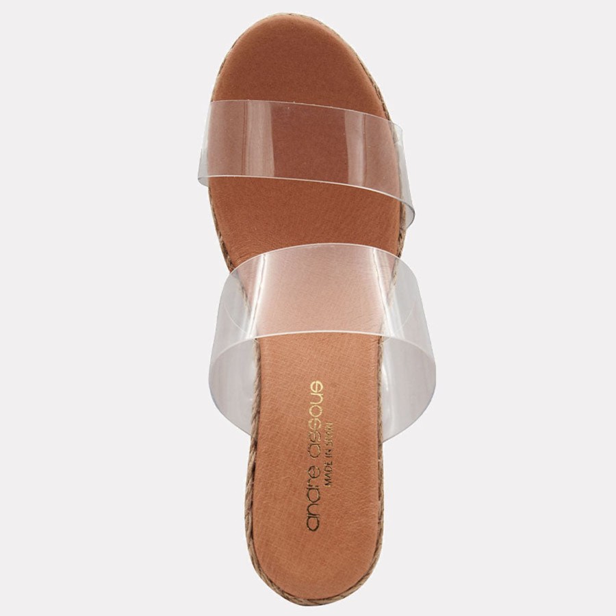 The Original Espadrille® Andre Assous | Anfisa Wedge Clear-Vinyl