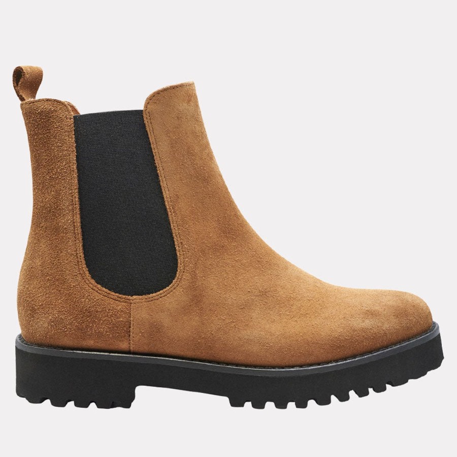 Featherweights Andre Assous | Penny Featherweights Chelsea Boot Cognac-Suede