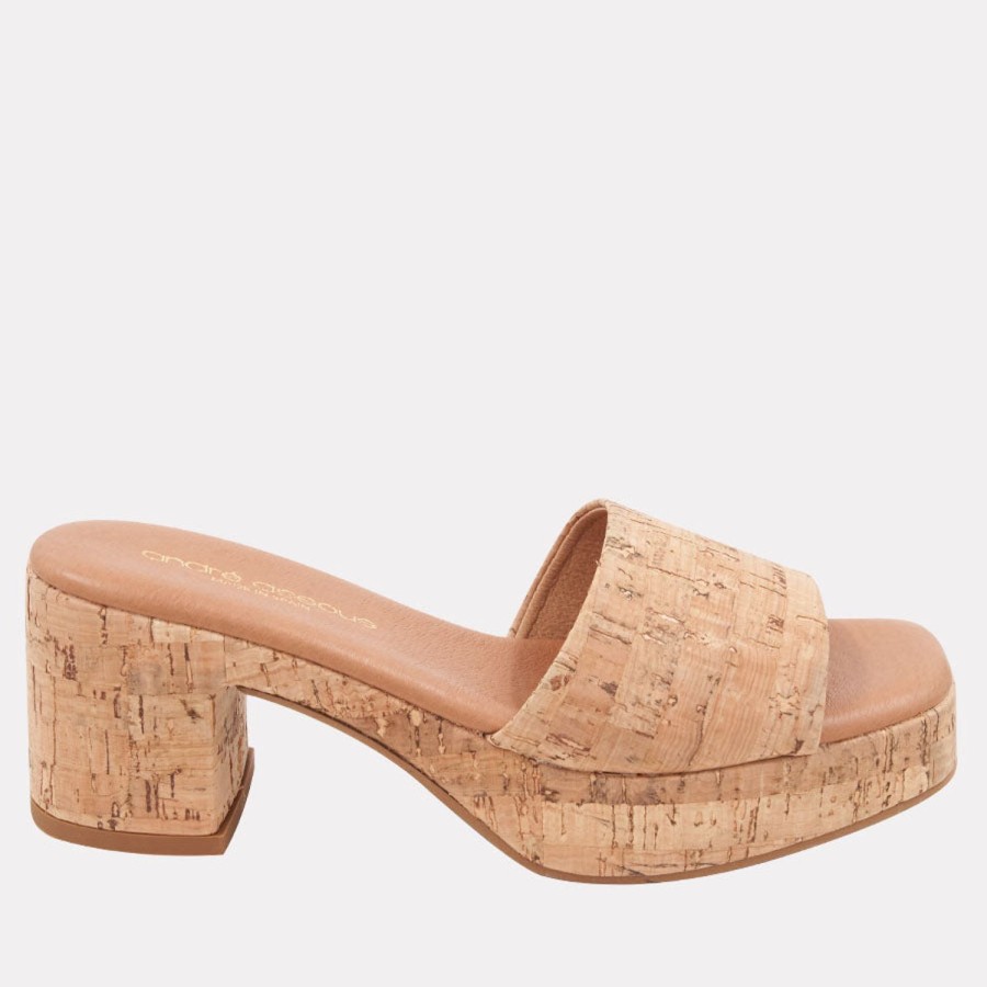 Heels Andre Assous | Cypress Cork Heel Natural