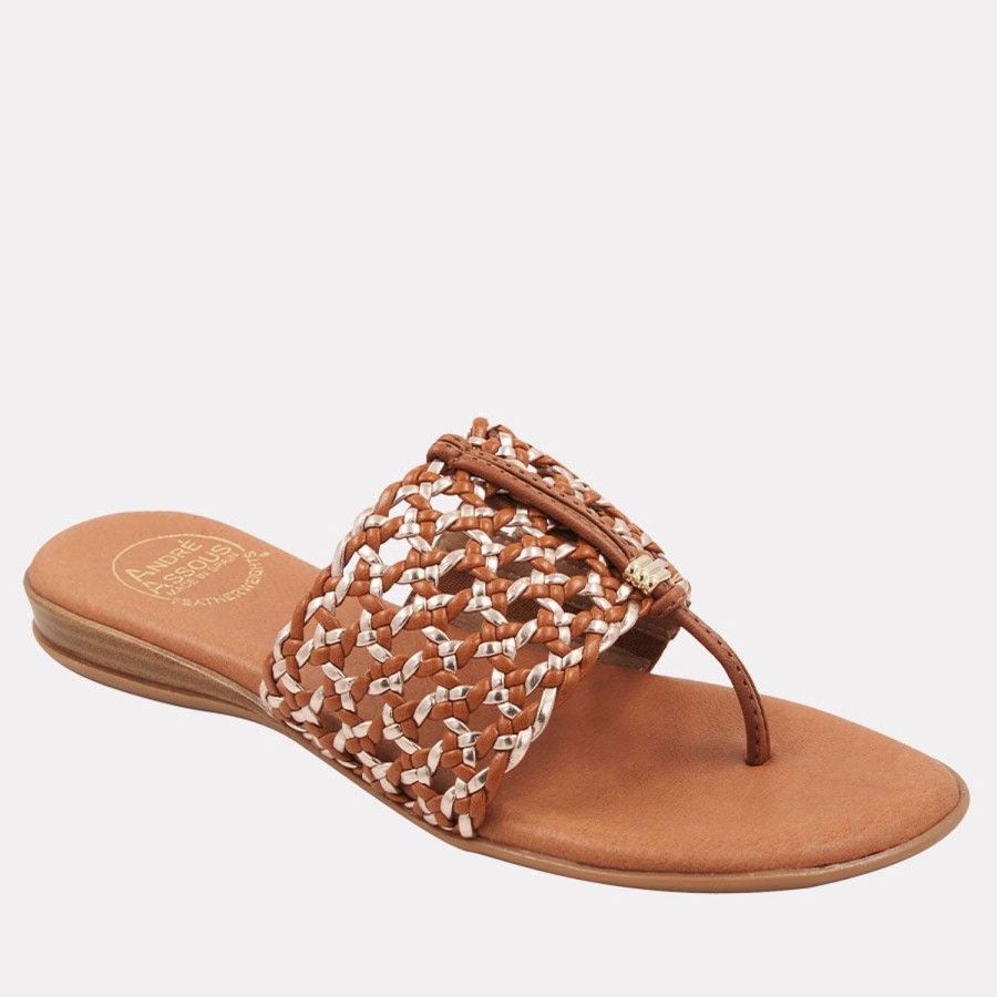 Featherweights Andre Assous | Nice Woven Featherweights Sandal Woven-Cuero-Multi